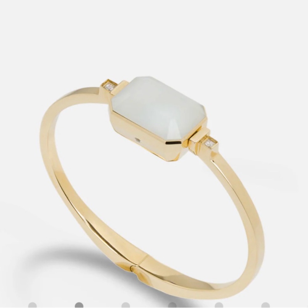 Gold and White Minimalist Jewelry Bracelet
